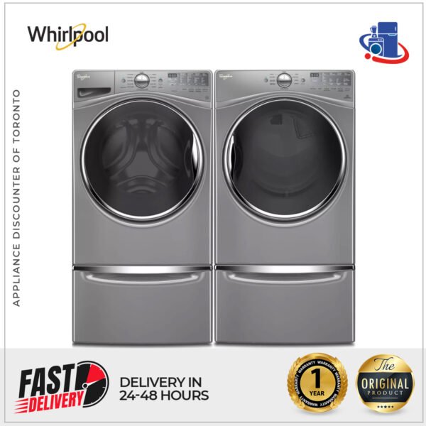 Whirlpool 4.5 cu. ft. Front Load Washer & 7.4 cu. ft. Electric Dryer with Advanced Features (Models WFW92HEFC & WED92HEFU)