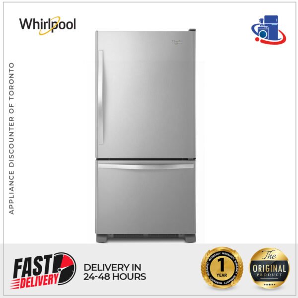 Whirlpool 19 cu. ft. Bottom Freezer Refrigerator with Freezer Drawer (Model WRB329RFBM)