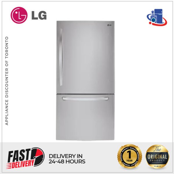 LG 22 cu. ft. Bottom Freezer Refrigerator with Smart Cooling™ System (Model LRDNS2200S)