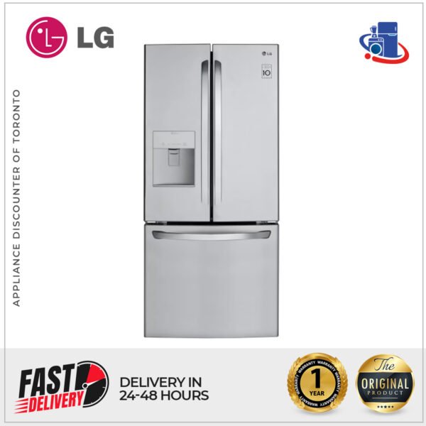 LG 22 cu. ft. French Door Refrigerator with Smart Cooling System (Model LFDS22520S)