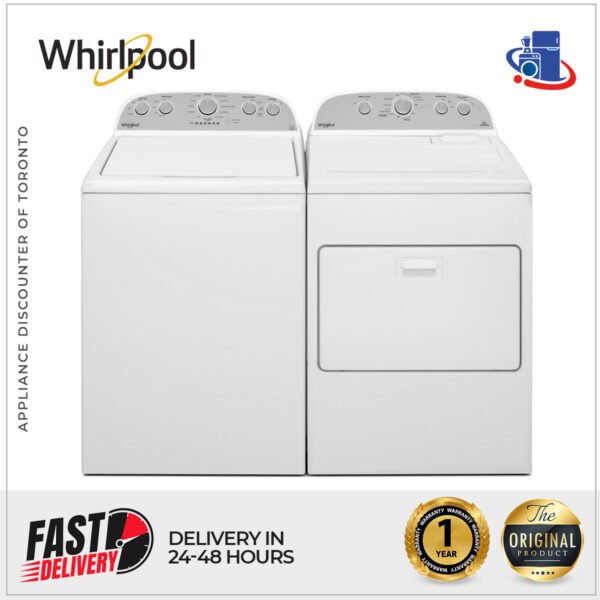 Whirlpool 4.3 cu. ft. Washer & 7.0 cu. ft. Dryer Set with AccuDry™ Technology (Models WTW5000DW & WED5000DW)