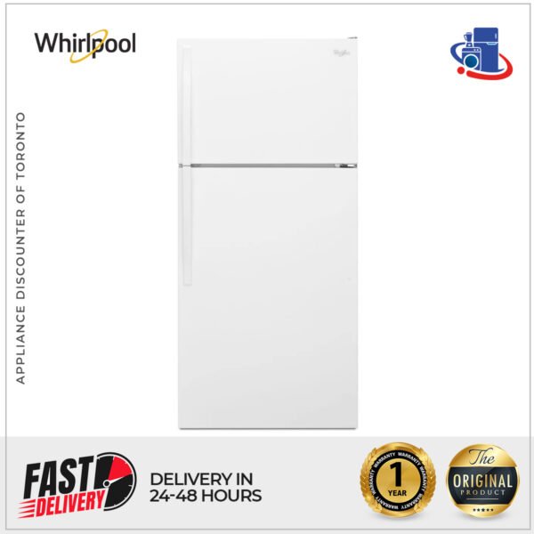 Whirlpool 14 cu. ft. Top Freezer Refrigerator with Compact Design (Model WRT134TFDW)