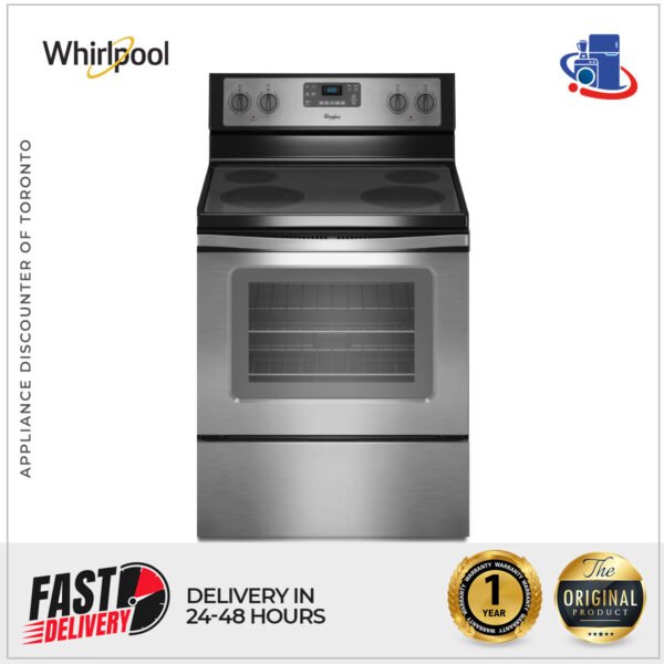 Whirlpool 30-Inch Wide Electric Range with 5.3 cu. ft. Capacity and Frozen Bake™ Technology (Model WFE515S0ES)