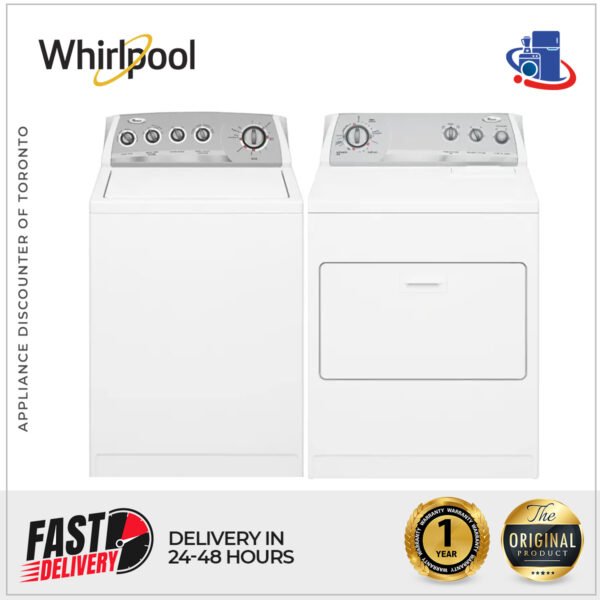 Whirlpool 4.5 cu. ft. Washer & 7.0 cu. ft. Dryer Set with Advanced Features (Models WTW5700SW & WED5700SW)