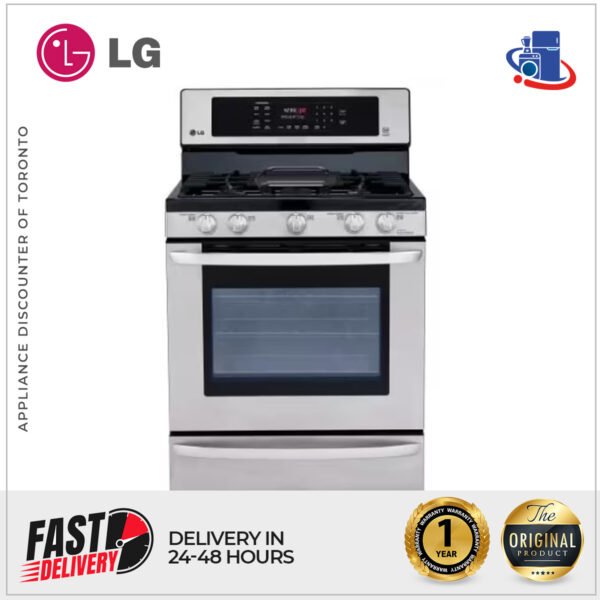 LG 30-Inch Freestanding Gas Range with Convection Oven and EasyClean® (Model LRG3085ST)