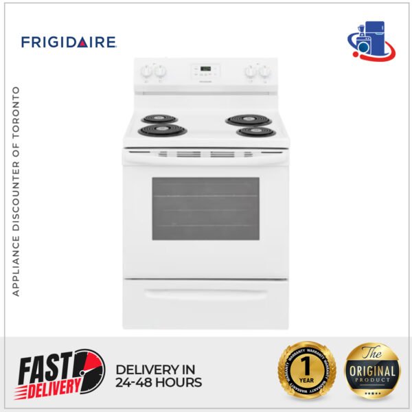 Frigidaire 30-Inch Freestanding Electric Range with Manual Clean Oven (Model FCRC301CAW)