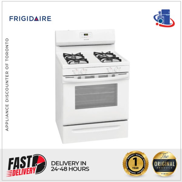 Frigidaire 30-Inch Freestanding Gas Range with Even Baking Technology (Model FCRG3015AW)