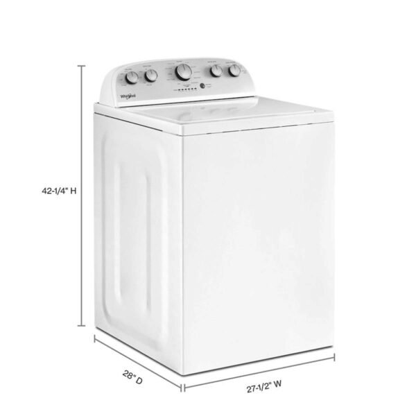 Whirlpool 4.3 cu. ft. Top Load Washer with Quick Wash and 12 Cycles (Model WTW5000DW) - Image 4
