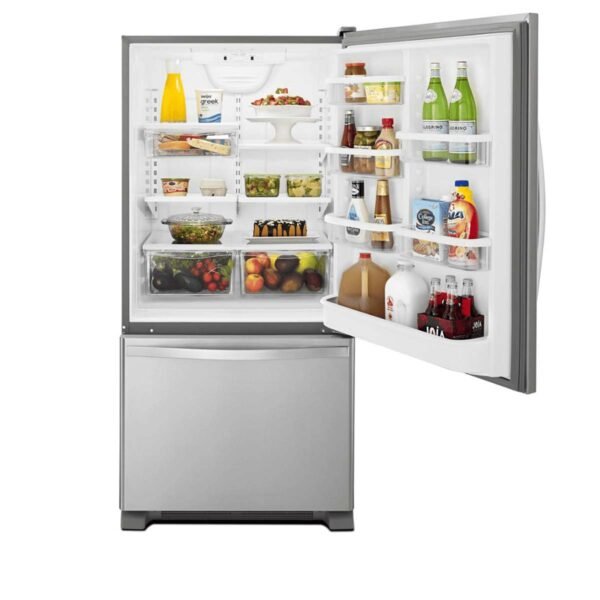Whirlpool 19 cu. ft. Bottom Freezer Refrigerator with Freezer Drawer (Model WRB329RFBM) - Image 3
