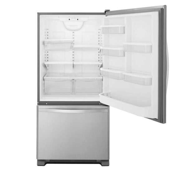 Whirlpool 19 cu. ft. Bottom Freezer Refrigerator with Freezer Drawer (Model WRB329RFBM) - Image 4