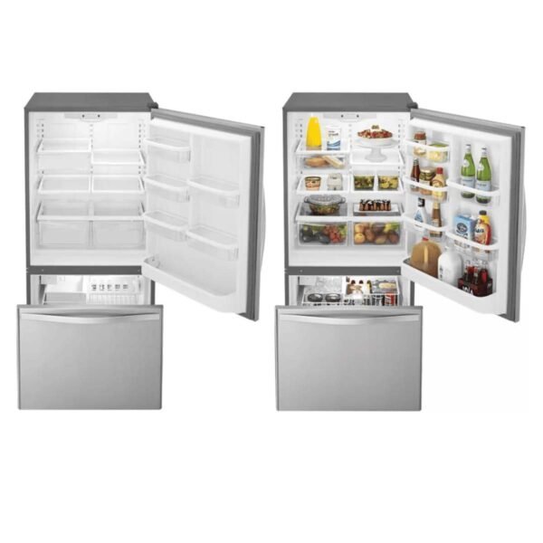 Whirlpool 22 cu. ft. Bottom Freezer Refrigerator with Freezer Drawer (Model WRB322DMBM) - Image 2