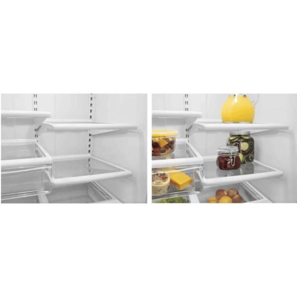 Whirlpool 22 cu. ft. Bottom Freezer Refrigerator with Freezer Drawer (Model WRB322DMBM) - Image 4
