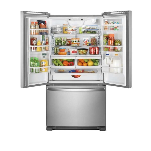 Whirlpool 33-Inch Wide French Door Refrigerator - 22 cu. ft. (Model WRFF5333PZ) - Image 4