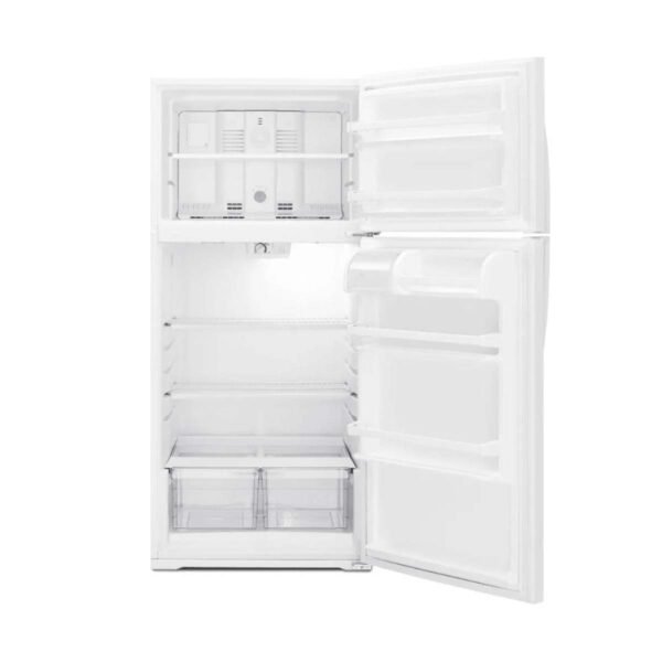 Whirlpool 14 cu. ft. Top Freezer Refrigerator with Compact Design (Model WRT134TFDW) - Image 2