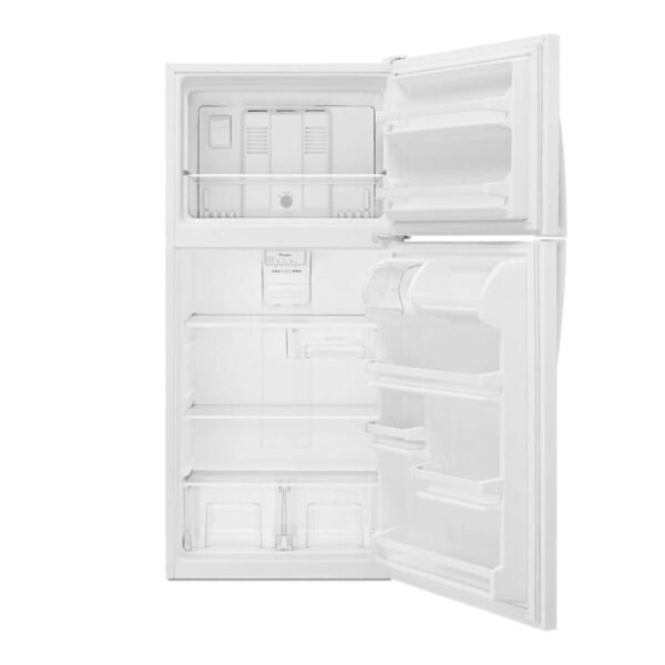 Whirlpool 30-Inch Wide 18 cu. ft. Top Freezer Refrigerator with Adjustable Shelves (Model WRT148FZDW) - Image 2