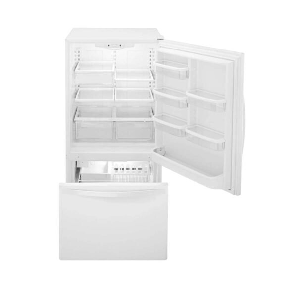 Whirlpool 19 cu. ft. Bottom Freezer Refrigerator with Flexible Storage (Model WRB329DFBW) - Image 2