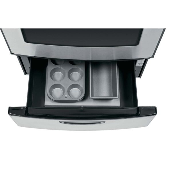 GE 24-Inch Free-Standing Electric Range with Self-Cleaning Oven (Model JA624RNSS) - Image 2