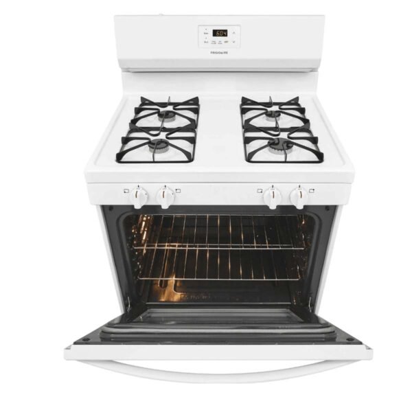 Frigidaire 30-Inch Freestanding Gas Range with Even Baking Technology (Model FCRG3015AW) - Image 2