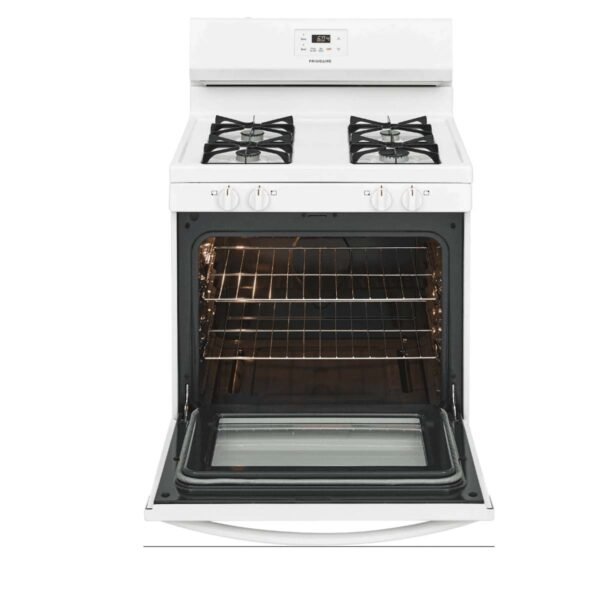 Frigidaire 30-Inch Freestanding Gas Range with Even Baking Technology (Model FCRG3015AW) - Image 3