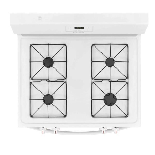 Frigidaire 30-Inch Freestanding Gas Range with Even Baking Technology (Model FCRG3015AW) - Image 4