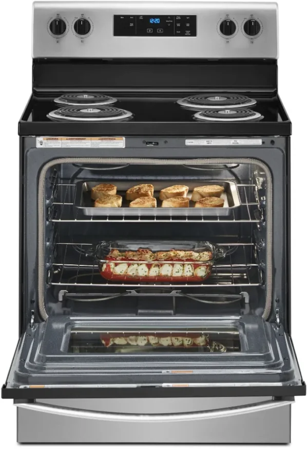Whirlpool 30-Inch Freestanding Electric Range with Self-Cleaning Oven (Model WFC315S0JS) - Image 5